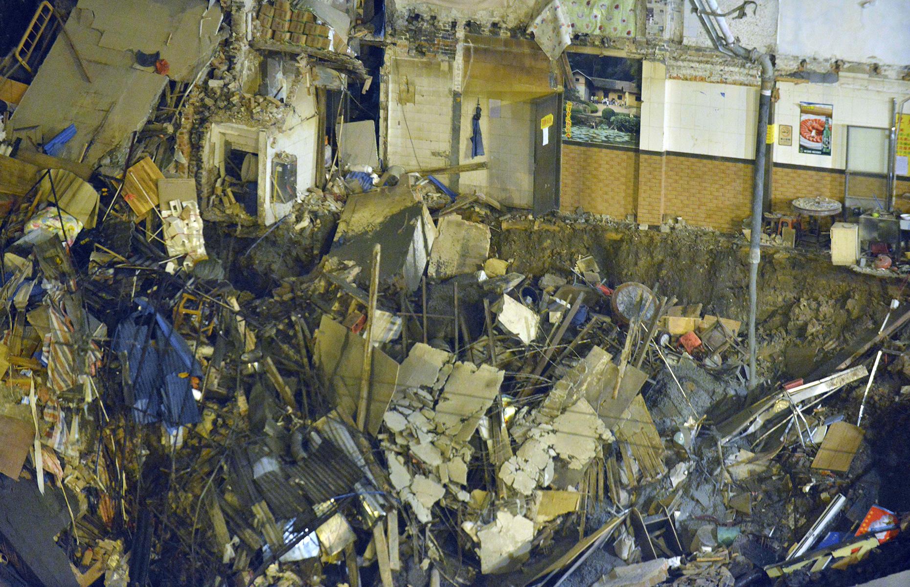 Swallowed by a sinkhole: China
